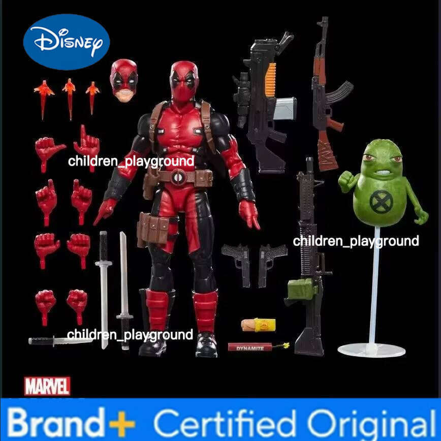 Disney In Stock 1/12 Scale Marvel Legends The Deadpool 6 Inch Desktop Decor Model Collection Grade Action Figure Toy Gift L260616
