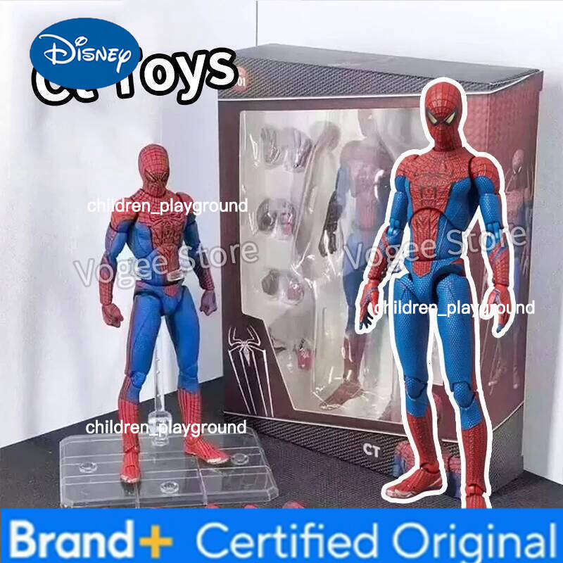Disney Ct Spiderman Mafex 185 Classic Costume Anime Ver Miles Morales 2099 Spider-man Action Figure Figurine Toys Kids Gift H260123