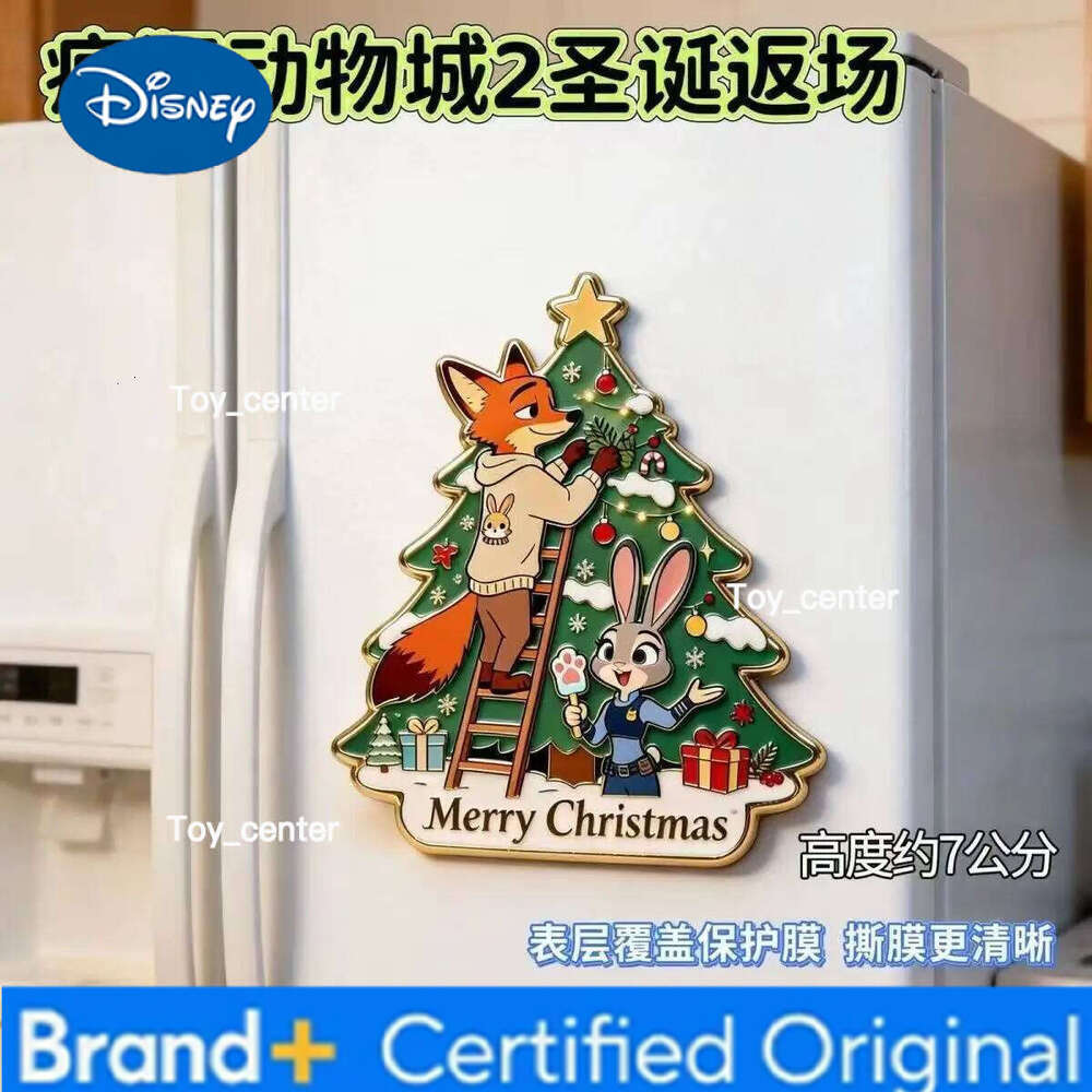 Disney Zootopia Cartoon Acrylic Magnetic Fridge Stickers High Value Trendy Cute Series Decor Gift for Fans H260123