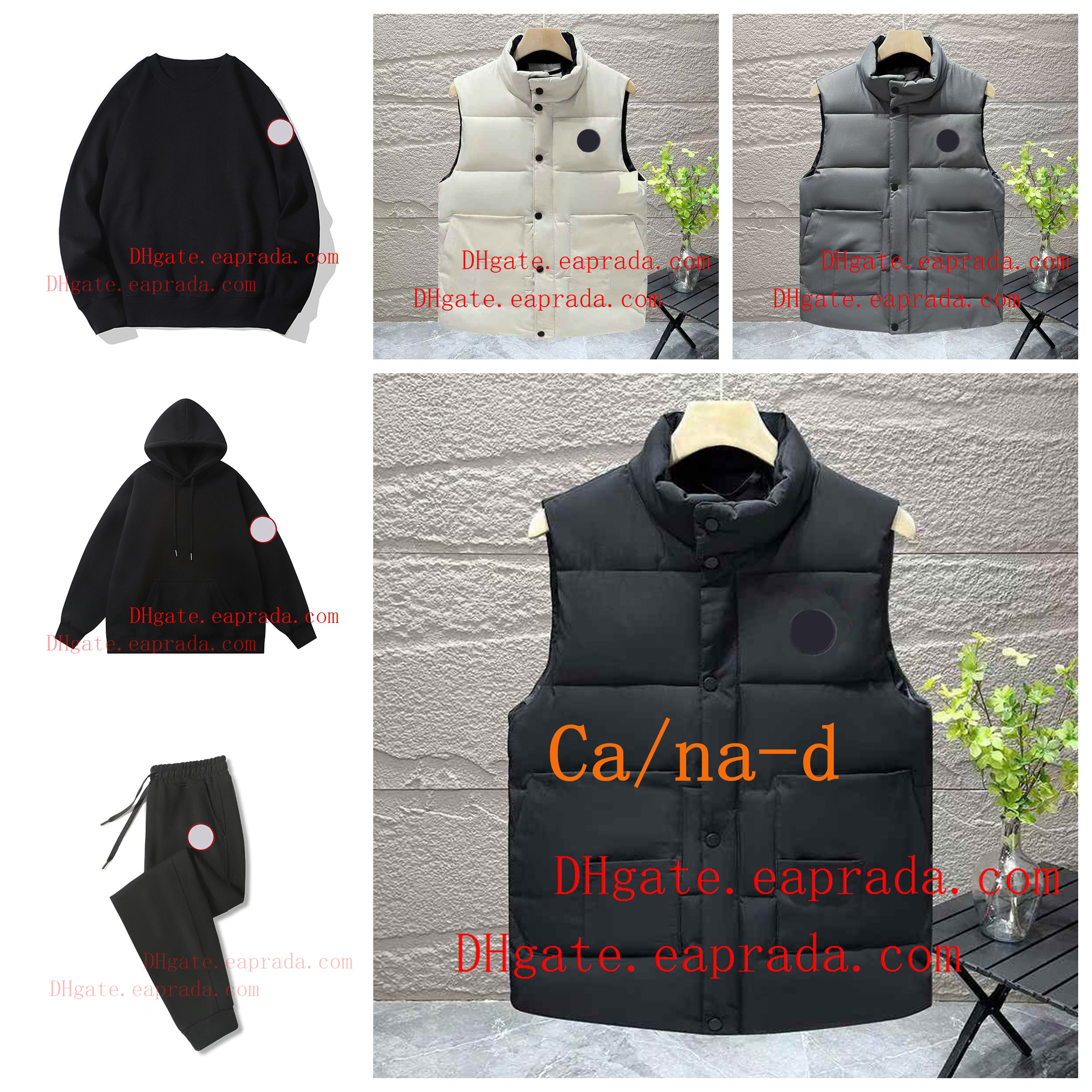 Canadian Men Vests designers Gose Gilets Down Vests Jackets puffer mens Vests veste black badge hoodies Womens hoodie Parka winter windbreaker coat Sleeveless Uomo