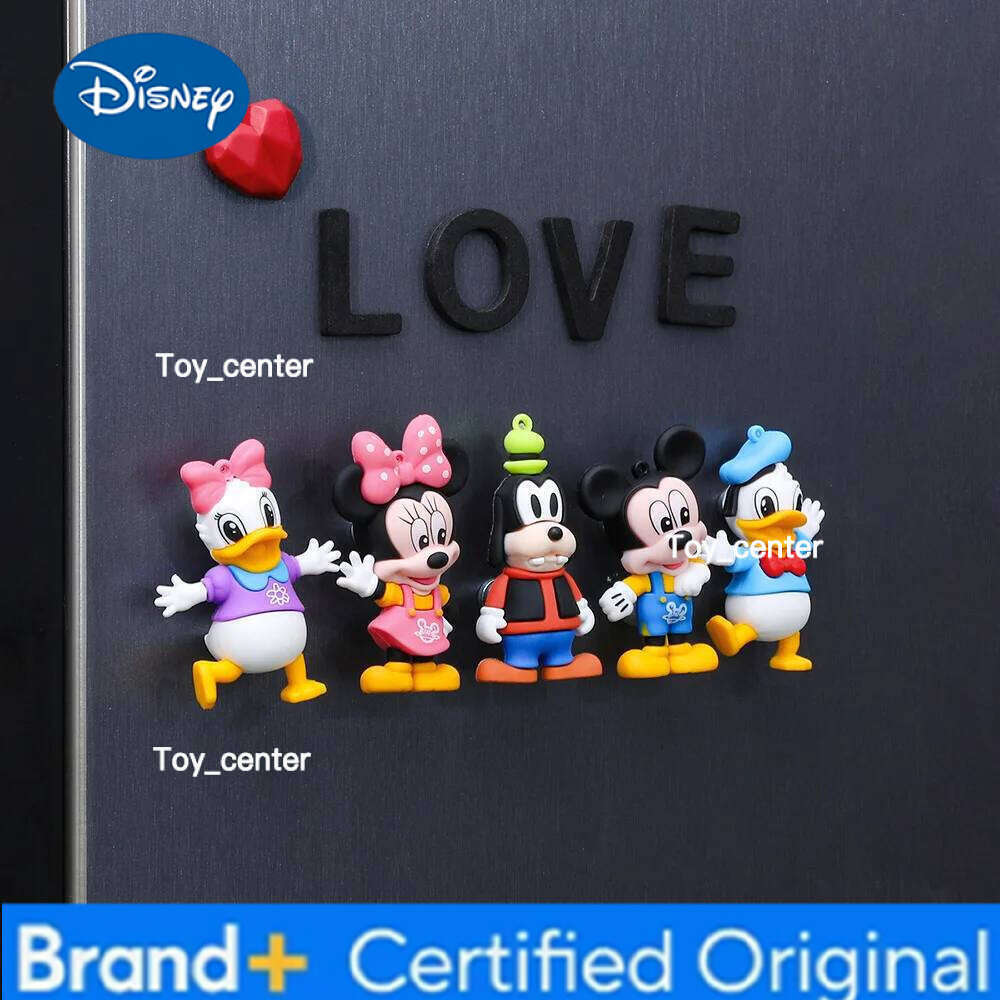 Disney Cute Woody Buzz 3D Mickey Minnie Fridge Magnets Creative Cartoon Anime Peripheral Decor Toy Collectible Figurine Gift H260123