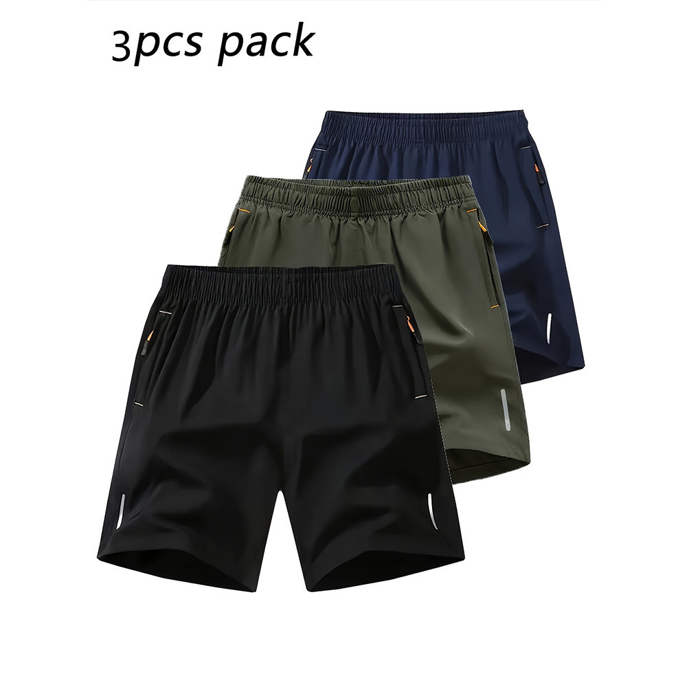3-Pack Men's Casual Shorts 2026 New Arrival Solid Color Summer Breathable Fitness Running Sports Shorts for Daily Wear Muilt choice - view 8