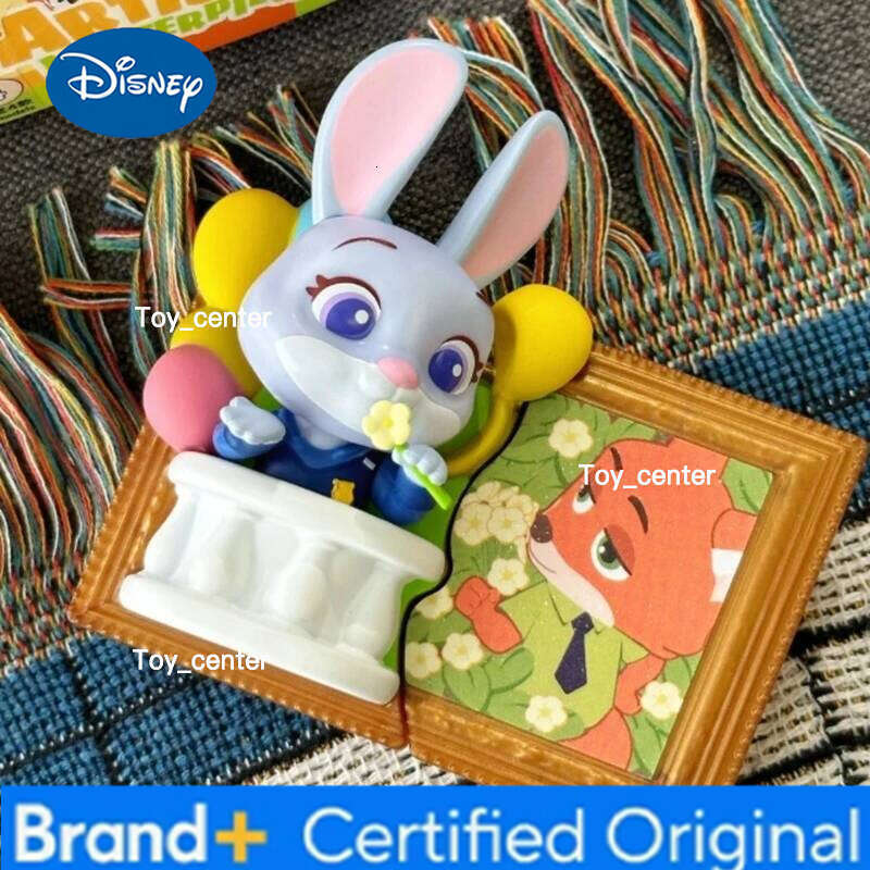Disney New Genuine Famous Paintings Series Blind Nick Judy Figure Toy Refrigerator Sticker Mystery Box Room Decor Kids Gift H260123