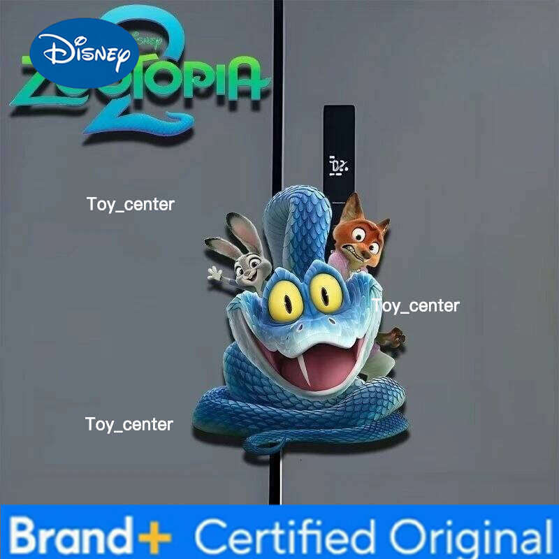 Disney New Best-selling Anime Zootopia 2 Christmas-themed Acrylic Fridge Magnets for Decoration Trendy Magnetic Stickers H260123
