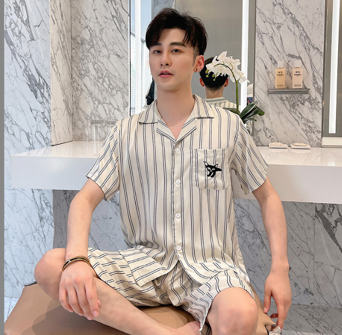 B1353-Elegant Womens Homewear Collection with Lovely Red Hearts Print