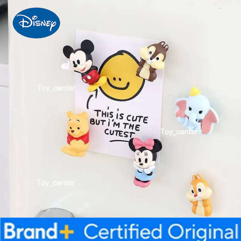 Disney Mickey Minnie Mouse Set Cartoon Cute Chip Dale Refrigerator Magnet Decorate Winnie The Pooh Gift H260123