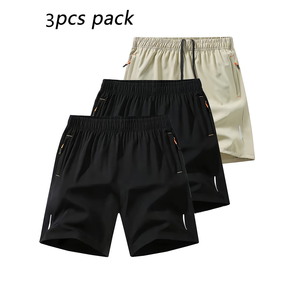 3-Pack Men's Casual Shorts 2026 New Arrival Solid Color Summer Breathable Fitness Running Sports Shorts for Daily Wear Muilt choice - view 4