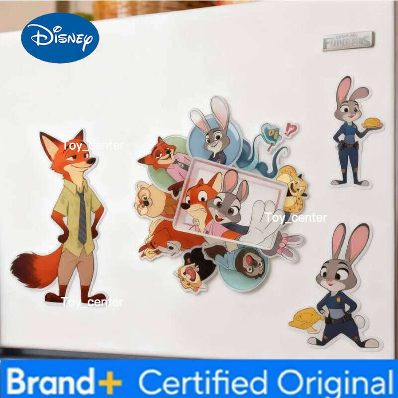 Disney Zootopia2 Acrylic Rotating Fridge Anime Stickers Household Refrigerator Magnets Decoration Gifts New H260123