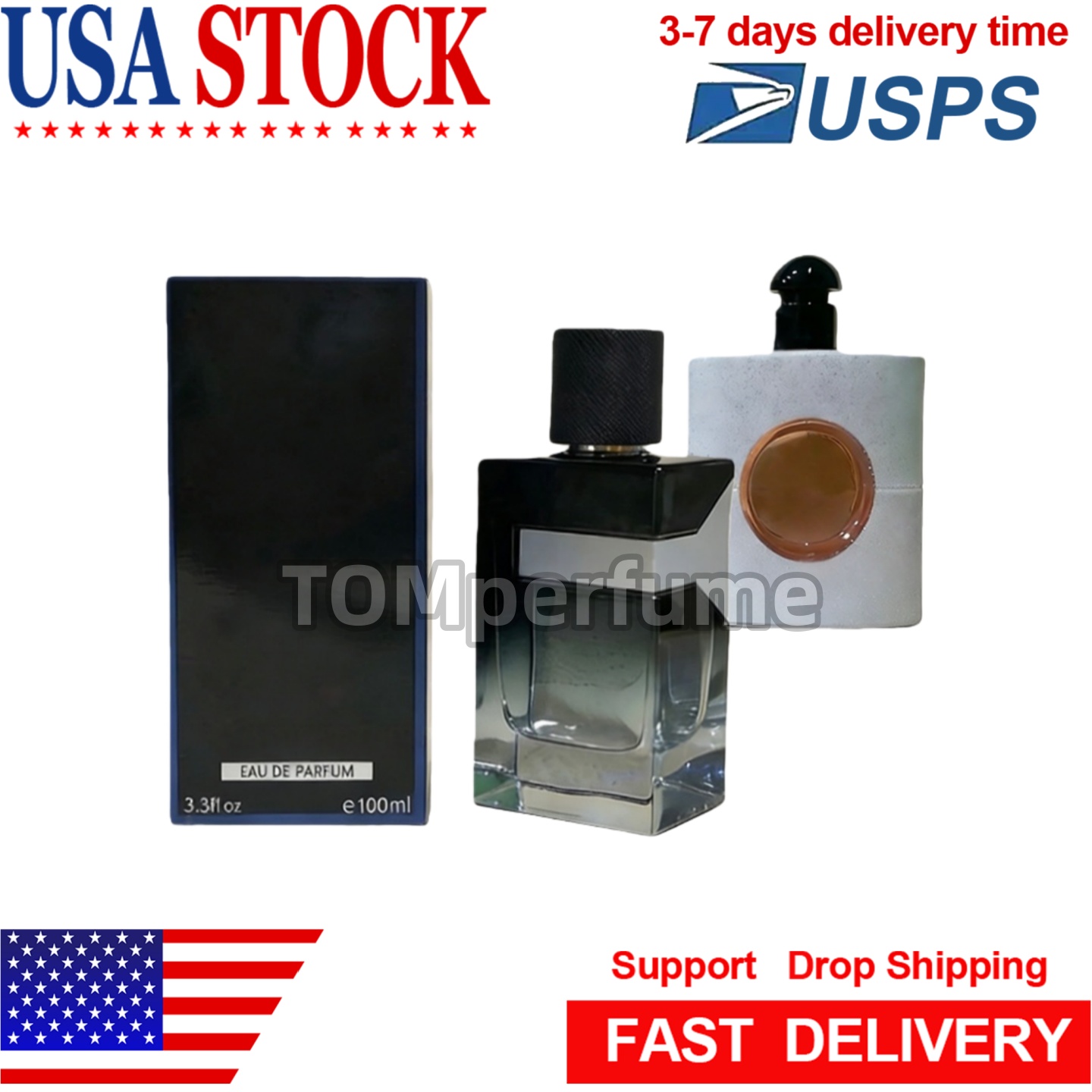 Designer Perfume Women Perfume Men Eau de Toilette Long Lasting Fragrance 100ml Cologne Spray High Quality Shipping from USA 3-7 Days Fast Delivery