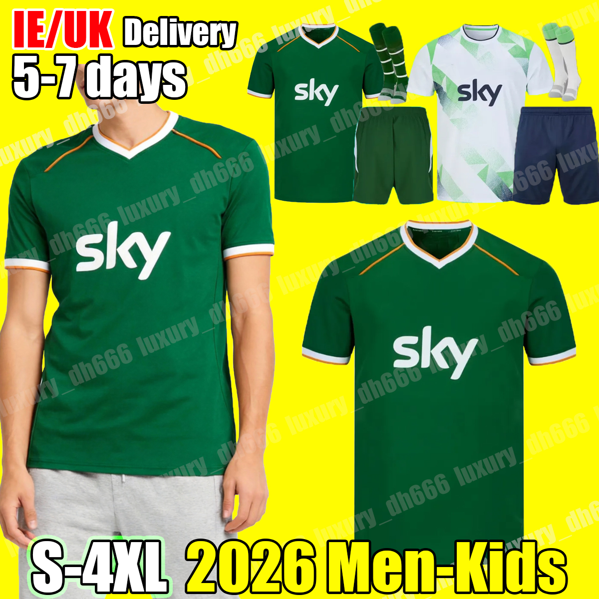 Ireland jersey 2026 National Team football shirts football jersey Adam Idah Finn Azaz Jake O Brien Thailand quality 26 home top soccer jersey football kit men kids kit