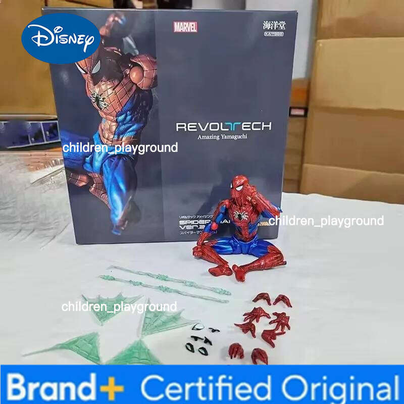 Disney Super Hero Spiderman Ver.2.0 Revoltech Miles Morales Pete Parker Spider-man Action Figures Collection Model Toy Gifts H2601231 - view 3