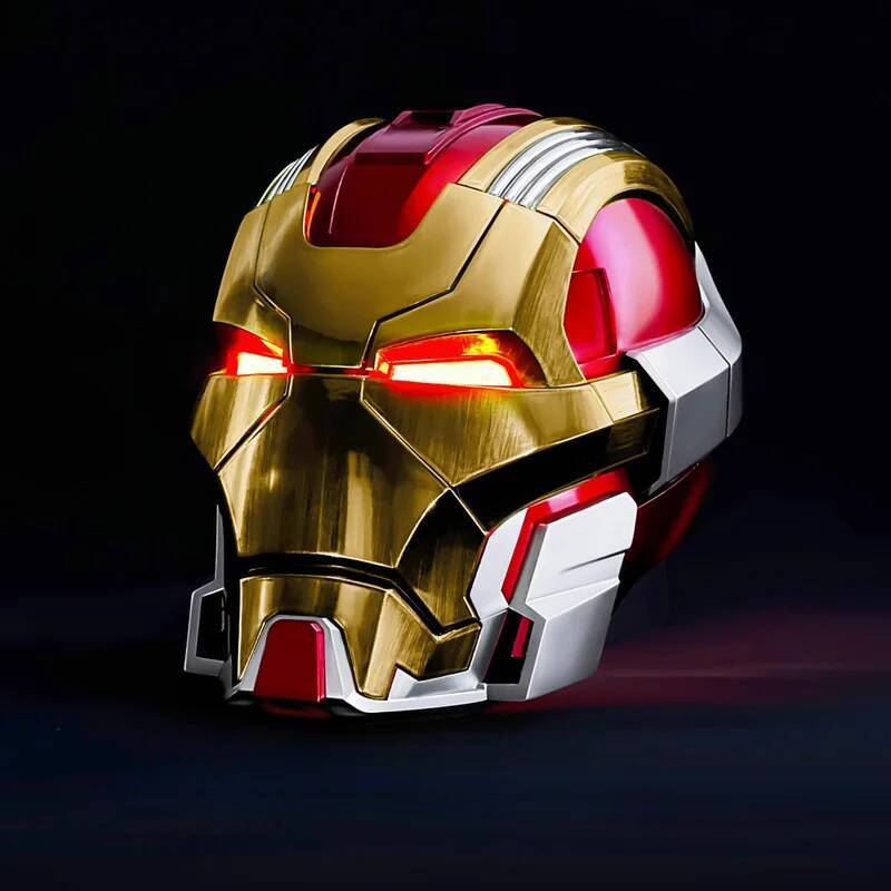 Marvel Iron Man Mk17 1:1 Wearable Cos Mask Voice-Activated Deformation Helmet Movies Derivatives Model Kid Toy Birthday Gift Boy