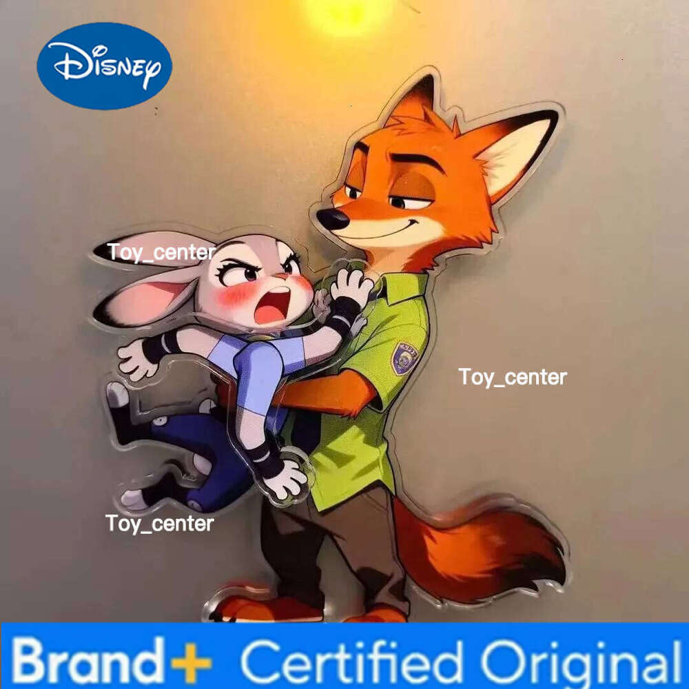 Disney Zootopia Animal Magnetic Fridge Magnets Acrylic Decorative Rotating Stickers High Aesthetic Value Ideal Gift For Friends H2601231