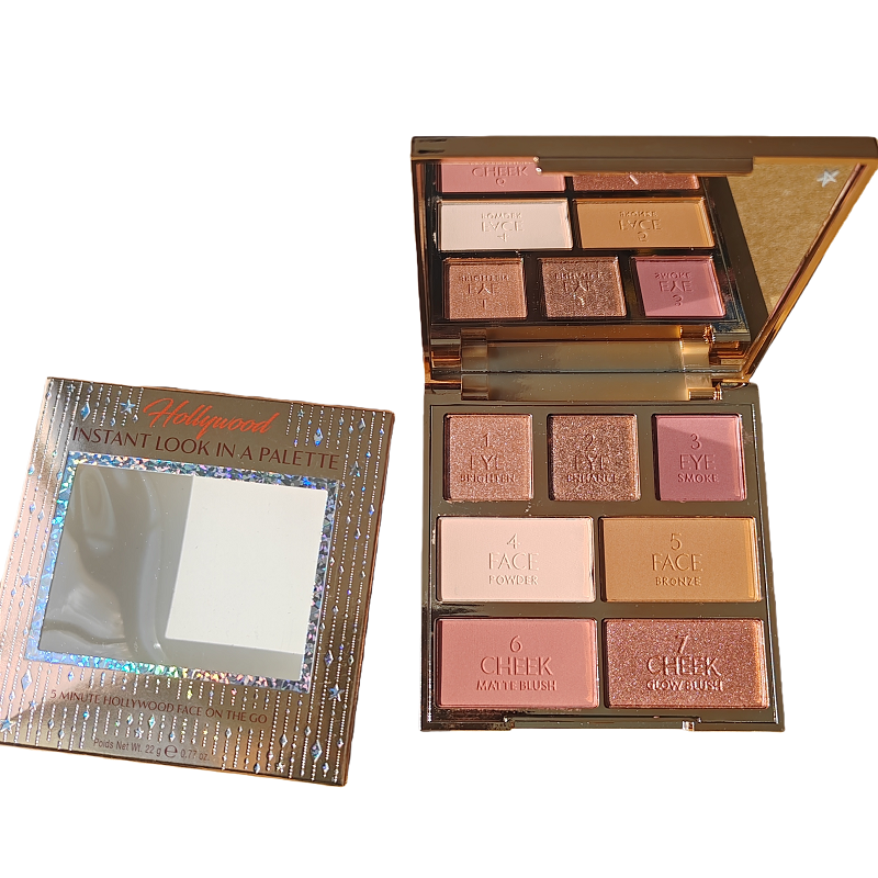 All-in-One Makeup PaletteInstant Look Face Eye Palette with Mirror Travel Friendly 7-in-1 Makeup Palette Eyeshadow