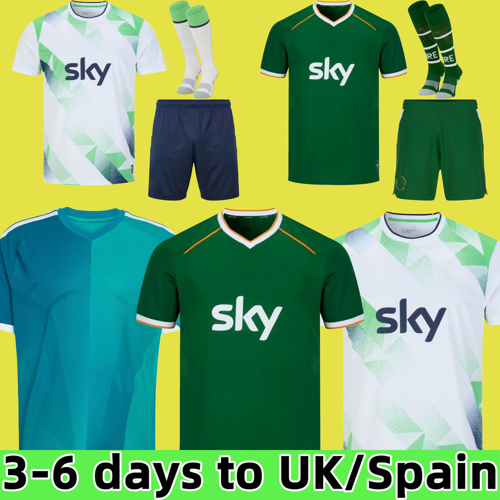 Northern Ireland Soccer Jersey 2025 2026 National Team football shirts Thailand quality 25 26 home tops soccer kit men and kids sets