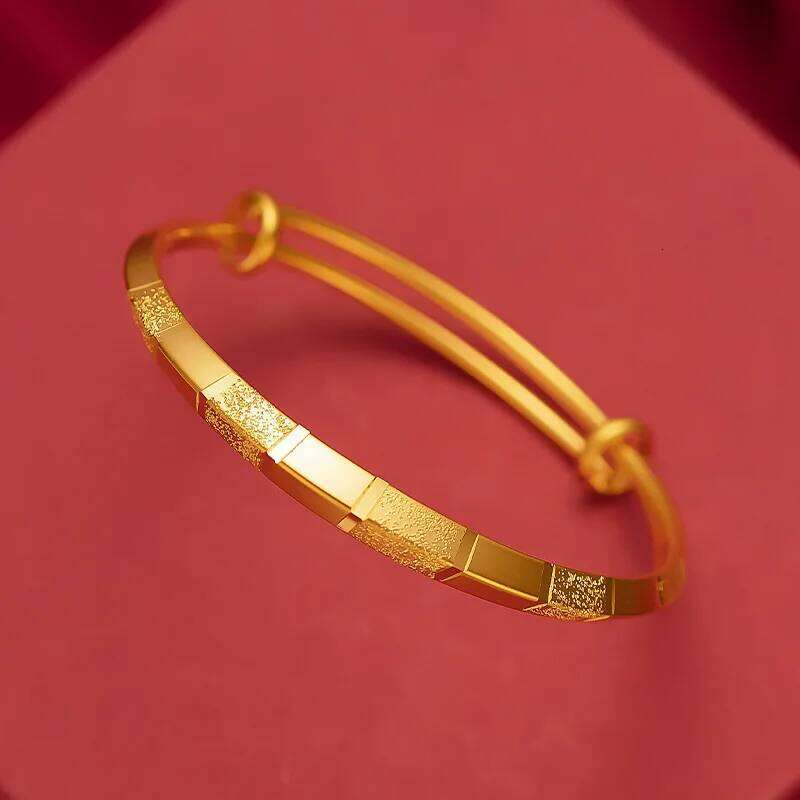 Simple Smooth 18K Gold Triangle Cuff for Men and Women Wedding Fine Jewelry Party Gothic Girl Bracelets Z260123