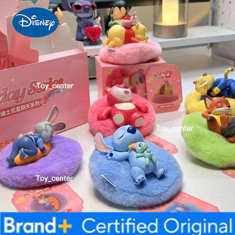 Disney Sunday Series 2025 New Hot Kawaii Pvc Mini Figure Blind Box Surprise Toy Car Decor Fridge Magnet Cute Gift For Girls Toys H260123