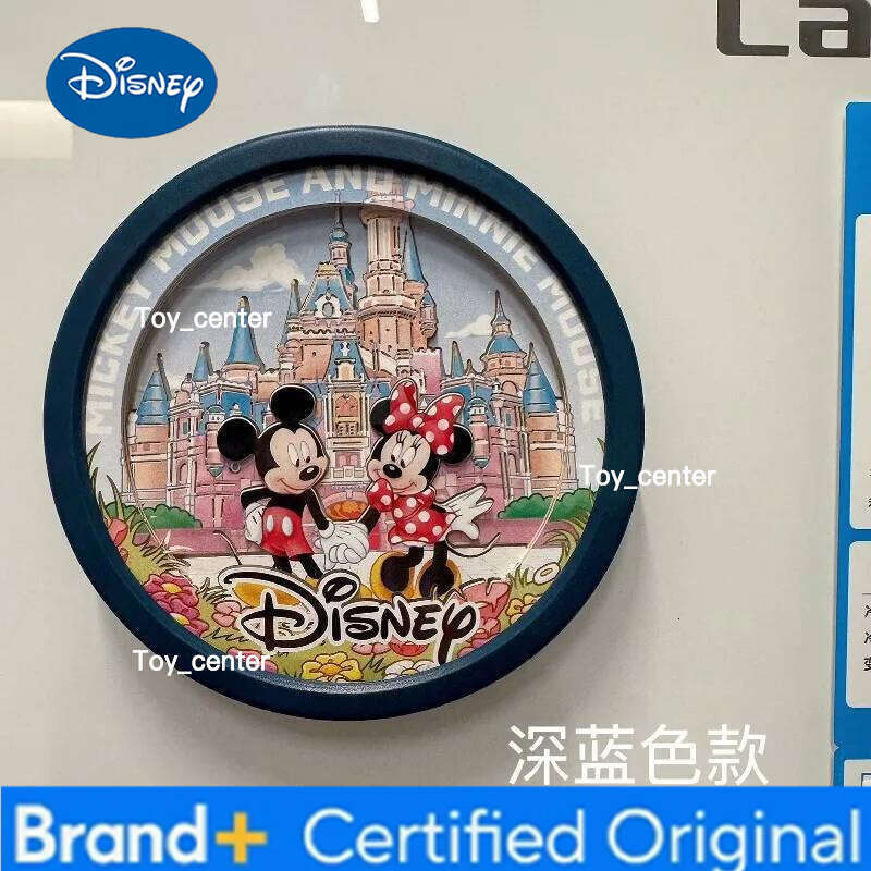 Disney Mickey Minnie cartoon cute creative magnetic paper carving night light exquisite personality refrigerator stickers gift H260123