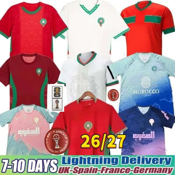Morocco Jersey World Cup 2026 Maillot Maroc Soccer Jerseys National Team HAKIMI BRAHIM OUNAHI SAISS ZIYECH Y.EN-NESYRI 26 27 Special Football Shirts Tops Kids Kits