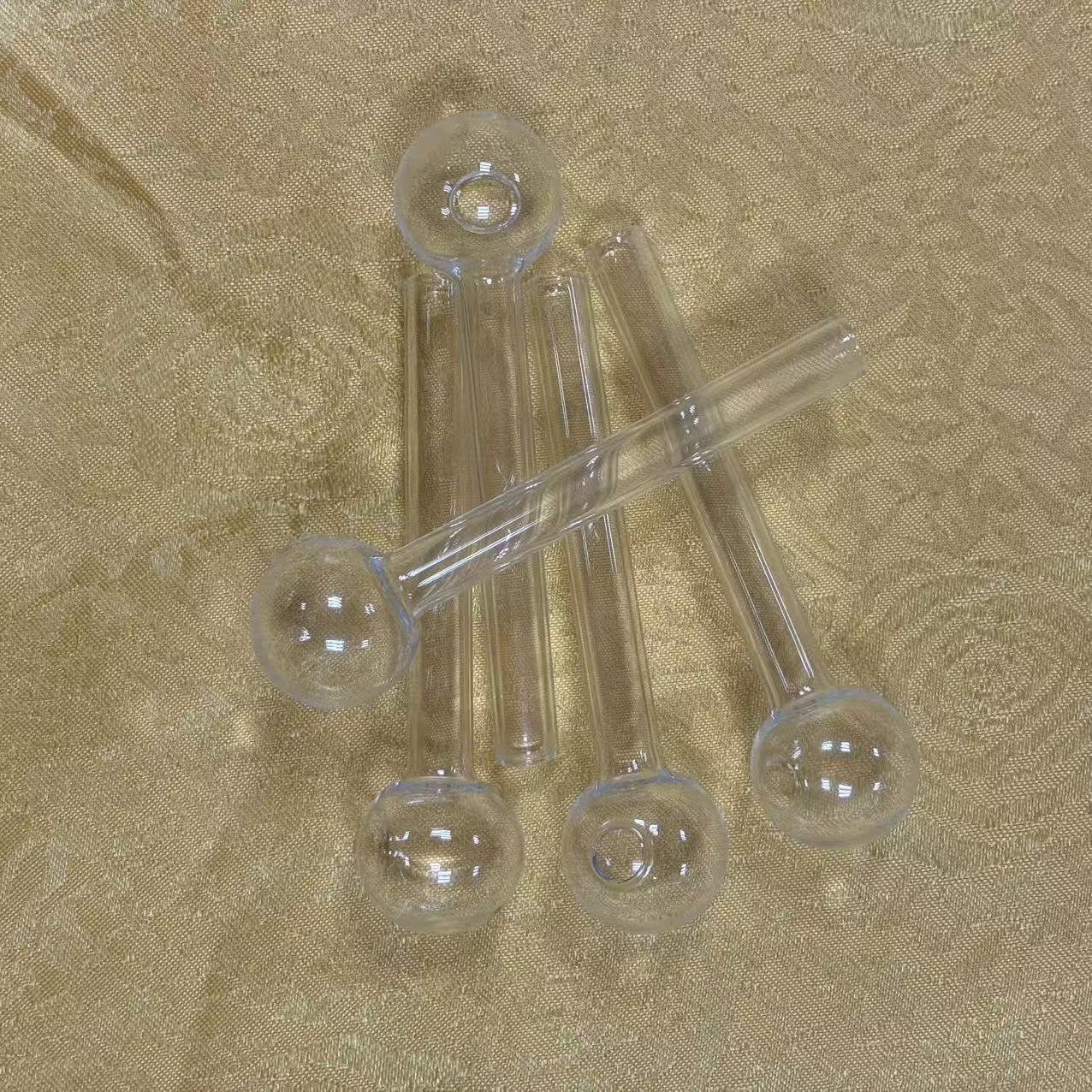 STOCK IN USA, 9pcs High Borosilicate Glass Oil Burner Pipe, high quality 4inch glass tube smoking water pipes Smoking Accessories, 3-7 Days Delivery b