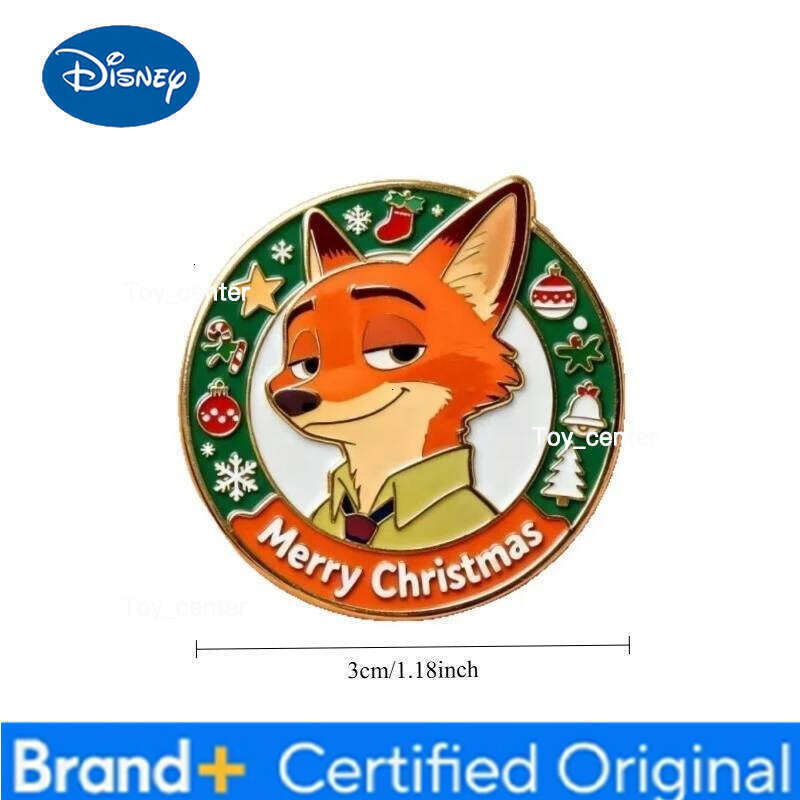 Disney Pop Zootopia 2 Cartoon Nick Judy Magnetic Fridge Magnet Christmas Design High Aesthetic Value Acrylic Material Toy Collectible H2601231