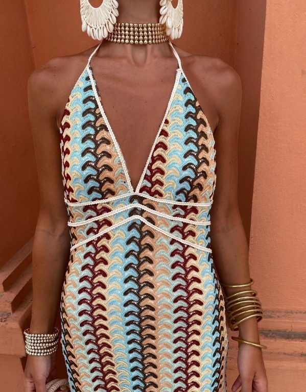 2025 Spring Summer Printed Bodycon Dress INS Slim Fit Party Womens Dress 250813