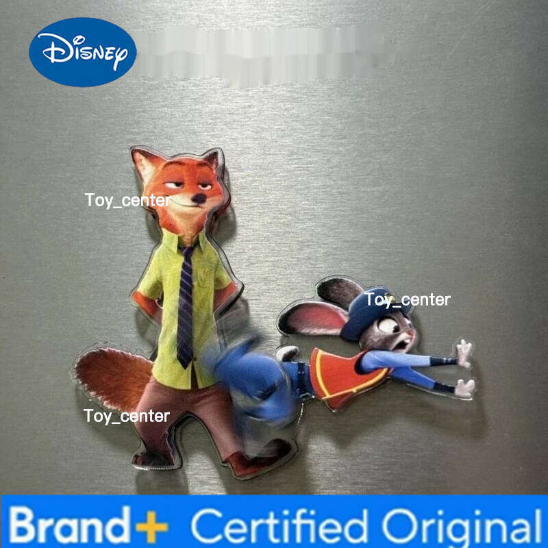Disney Generic Zootopia Acrylic Fridge Magnet Cute Cartoon Series Judy Nick Sloth Refrigerator Decor Gifts for Animation Fans H260123