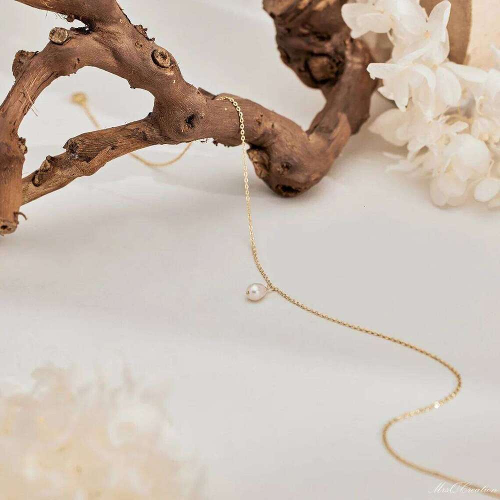 CCGOOD Stainless Steel Chain Necklace Women Adjustable Boho Beach Minimalist Jewelry Gift for Her Natural Pearl Charm Choker Z260123