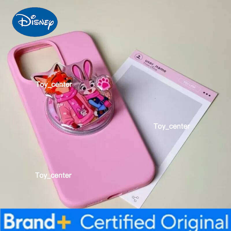 Disney iPhone Foldable Holder Cute 3D Cartoon Judy Nick Case For Magsafe Magnetic Phone Griptok Grip Tok Stand Suitable for girls H260123