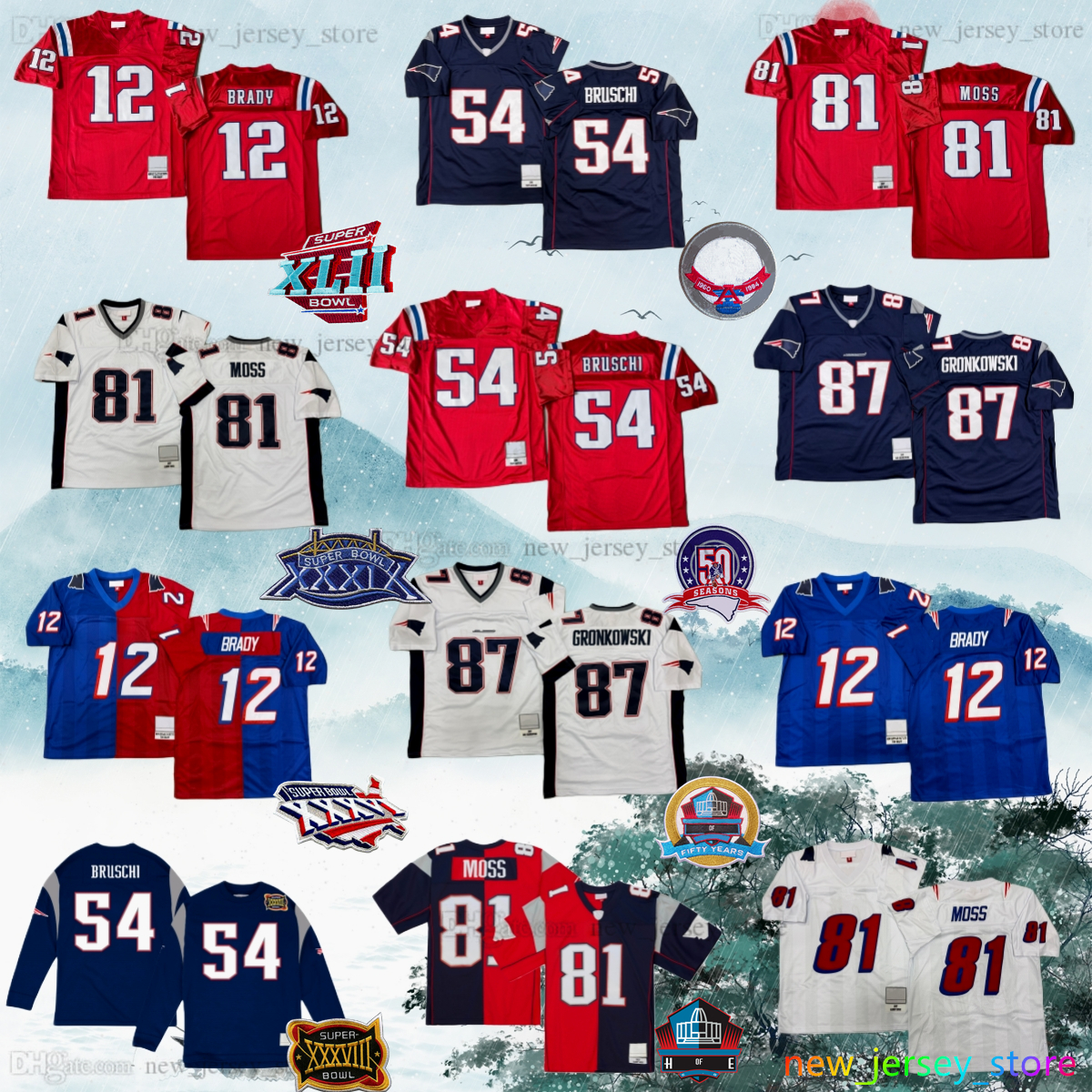 Custom S-6XL Throwback 1959 Football 12 Tom Brady Jersey 24 Ty Law 4 Adam Vinatieri 11 Drew Bledsoe 14 Steve Grogan 28 Curtis Martin 80 Irving Fryar Classic Retro Jerseys