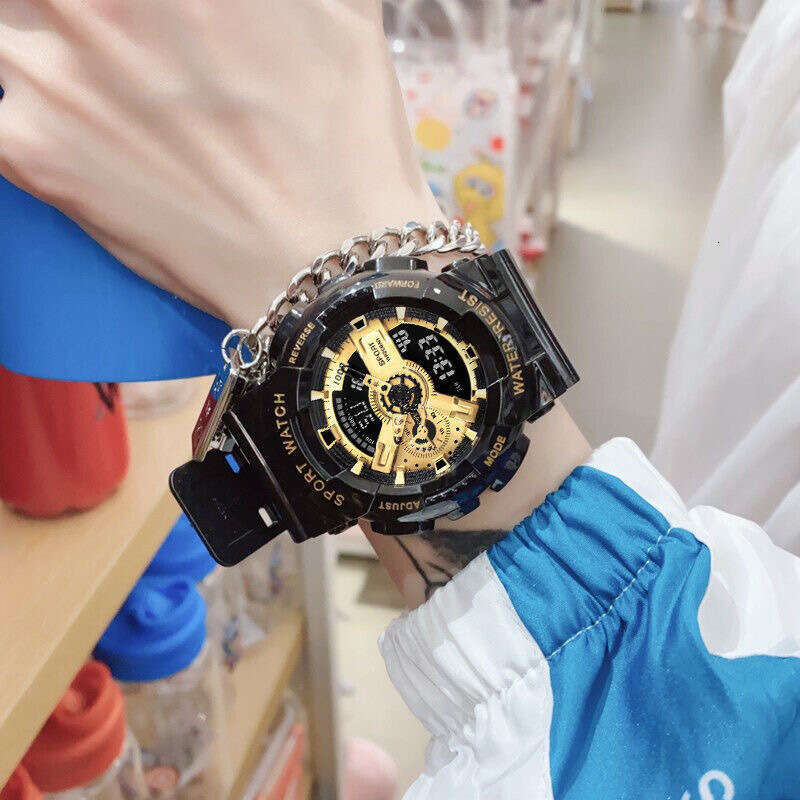 Foreign Trade Factory Direct Multifunctional Fashion Sports Casual Shockproof Luminous Versatile Dual Display Electronic Watch Source