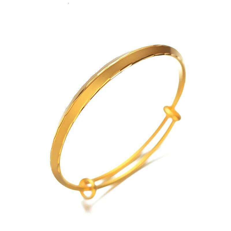 Simple Smooth 18K Gold Triangle Cuff for Men and Women Wedding Fine Jewelry Party Gothic Girl Bracelets Z260123