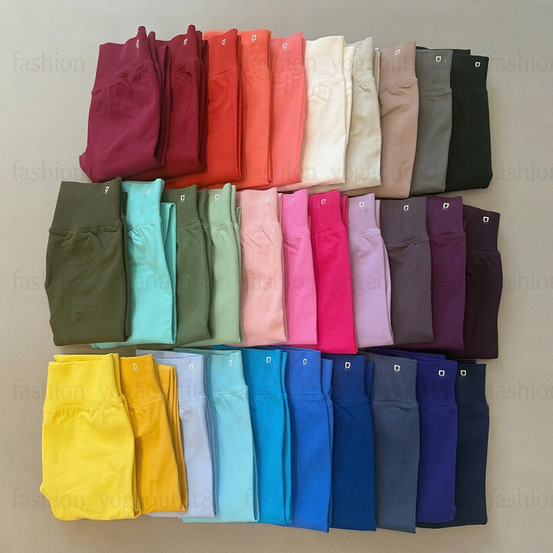 Dfynely High Waist Yoga Leggings Gym Pants Seamless Stretch Sportswear Butt-ligting Tight Workout Clothes Women Designer Runinng Fitness Pant