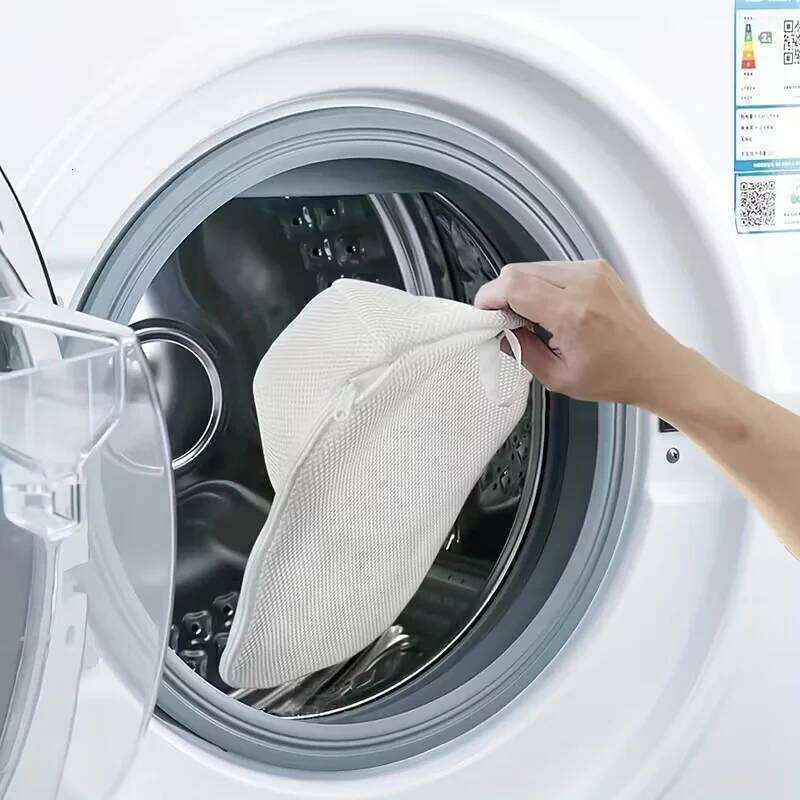 Washing Machine Hat Cleaning Cage with Mesh Bag Compatible Design for Baseball Cap & Various Hats Protective Rack 26Y0123