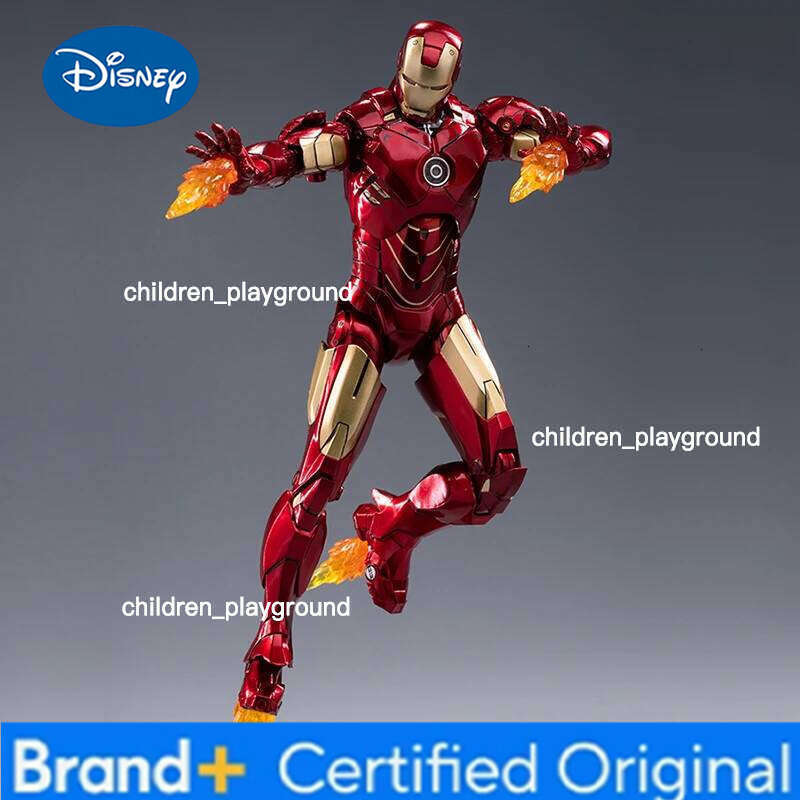 Disney ZD Toys Marvel Iron Man MK1 MK2 MK3 MK4 MK5 MK6 MK7 7inches Action Figures 1/10 Genuinely Collect Model Ornaments Boy Gift H260123