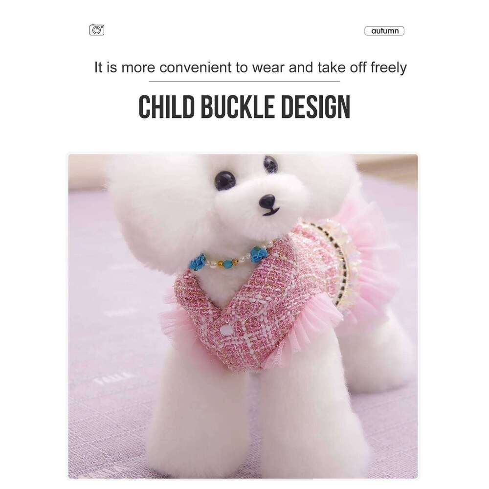 Pet Clothing - Butterfly Princess Dress For Dogs, Suitable For Poodle, Maltese, And Yorkshire Terrier In Spring And Autumn