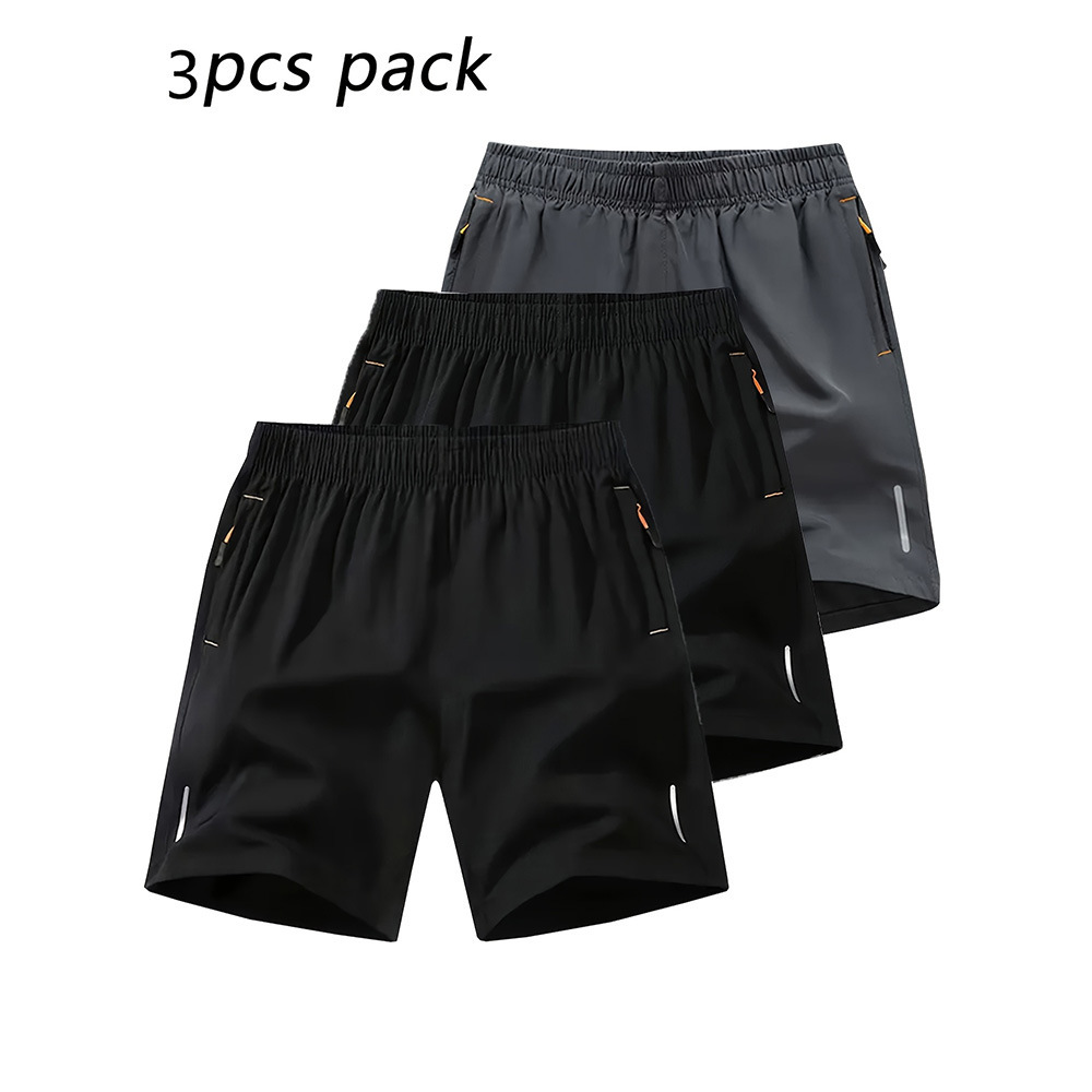 3-Pack Men's Casual Shorts 2026 New Arrival Solid Color Summer Breathable Fitness Running Sports Shorts for Daily Wear Muilt choice - view 5