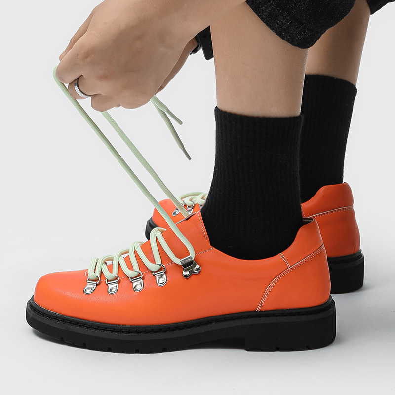 New Design Shoes Men's Derby Shoes 2026, Lace-Up Casual Leather Shoes with Hidden Height Increase Sole, Classic Platform Oxfords