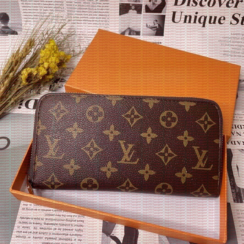 Designer wallet Fashion women clutch long lvslys wallet Embossing pu leather single zipper designer Men louisities vittonnwallets classical coin purse card holde