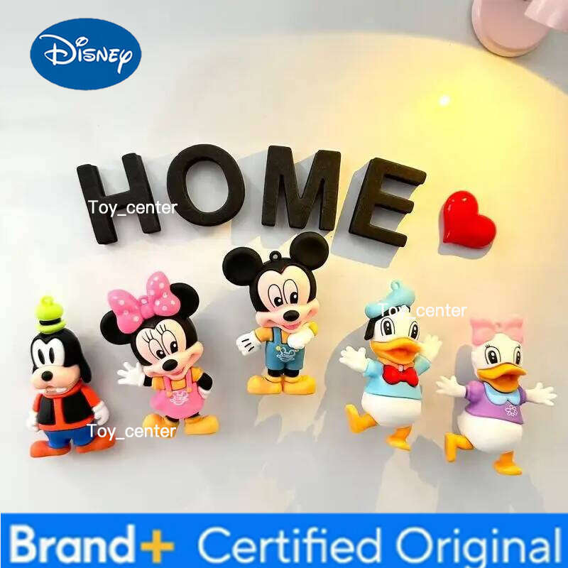 Disney Cute Mickey Mouse 3d Stereoscopic Refrigerator Sticker Creative New Personalized Cartoon Anime Magnetic Magnet Decoration H260123