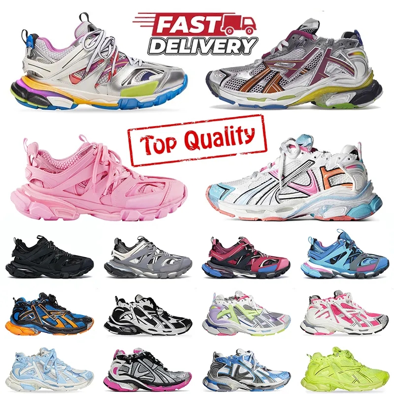 Designer Brand Sneakers Track 3.0 Runners 7.0 7.5 Platform All Black white Multicolor Pink Blue Grey Ancien Daddy men women trainers Tennis Shoes 36-46