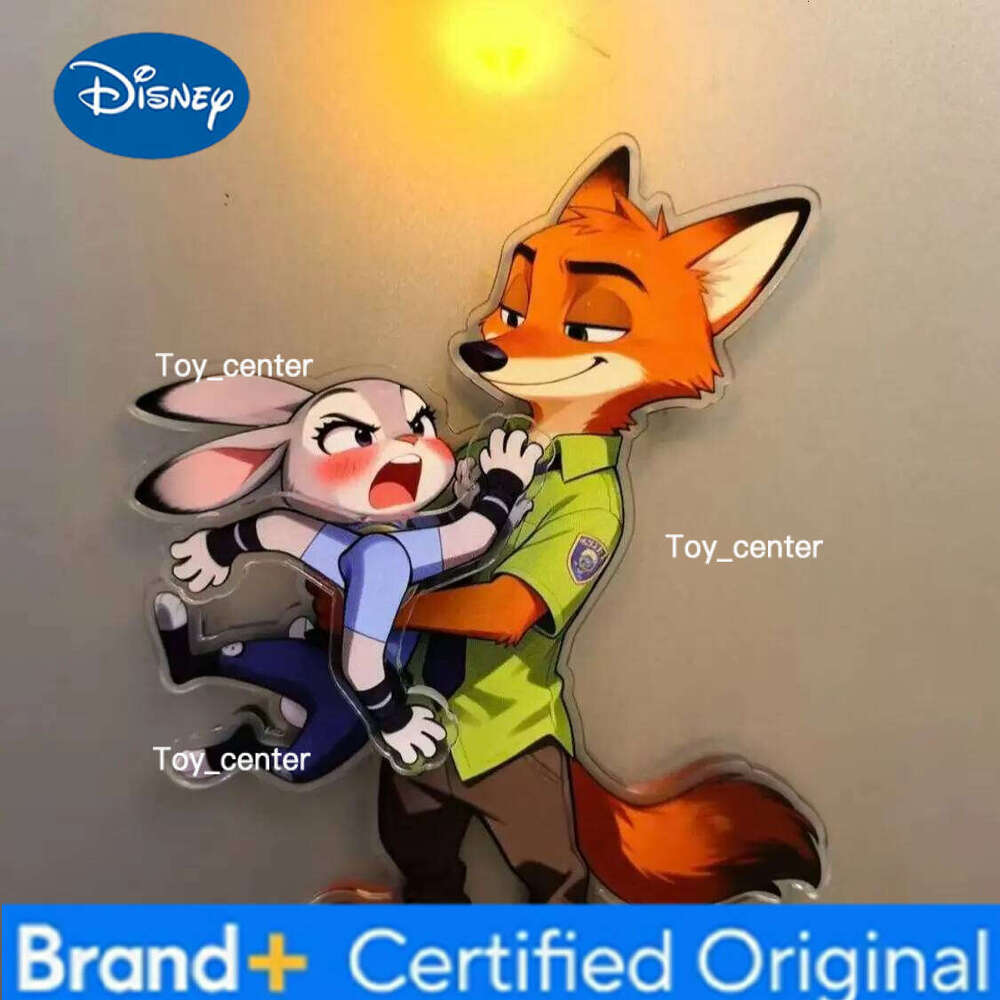 Disney Zootopia Fox Nick Judy Rotating Refrigerator Magnet Cute High Value Magnetic Small Decoration Gift for Friends Unique H260123