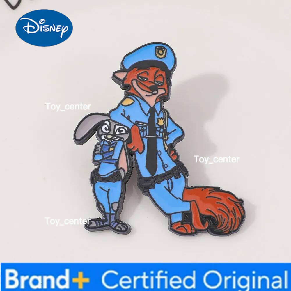Disney 1Pc Comedy Cartoon Anime Brooch Personality Nick Enamel Pin Backpack Clothing Jewelry Metal Badge Accessories Festival Gift H260123