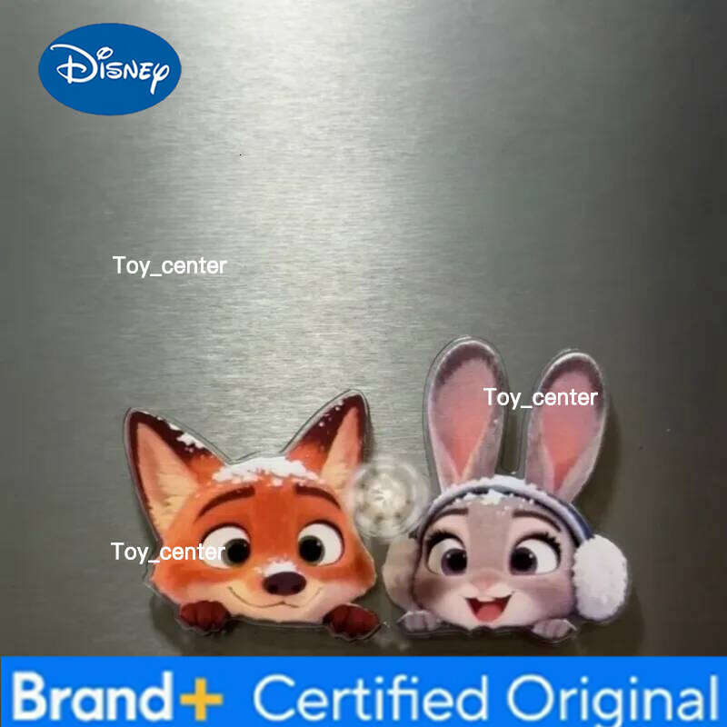 Disney Hot Anime Zootopia 2 Cartoon Character Creativity Acrylic Rotating Magnetic Attachment Fridge Magnet H260123