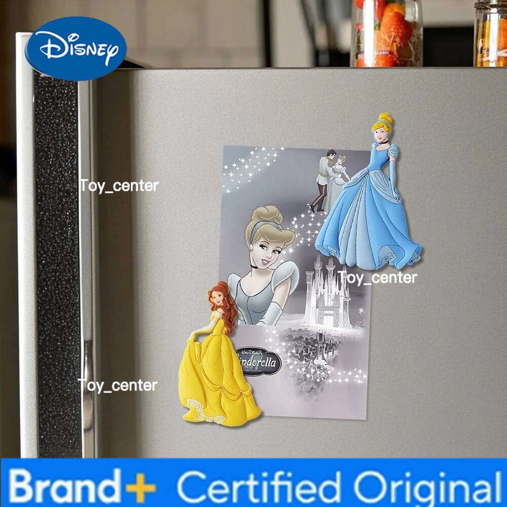 Disney Princess Officially Licensed Novelty Refrigerator Magnet Cinderella PVC Home Decor Gift 1Pc H260123