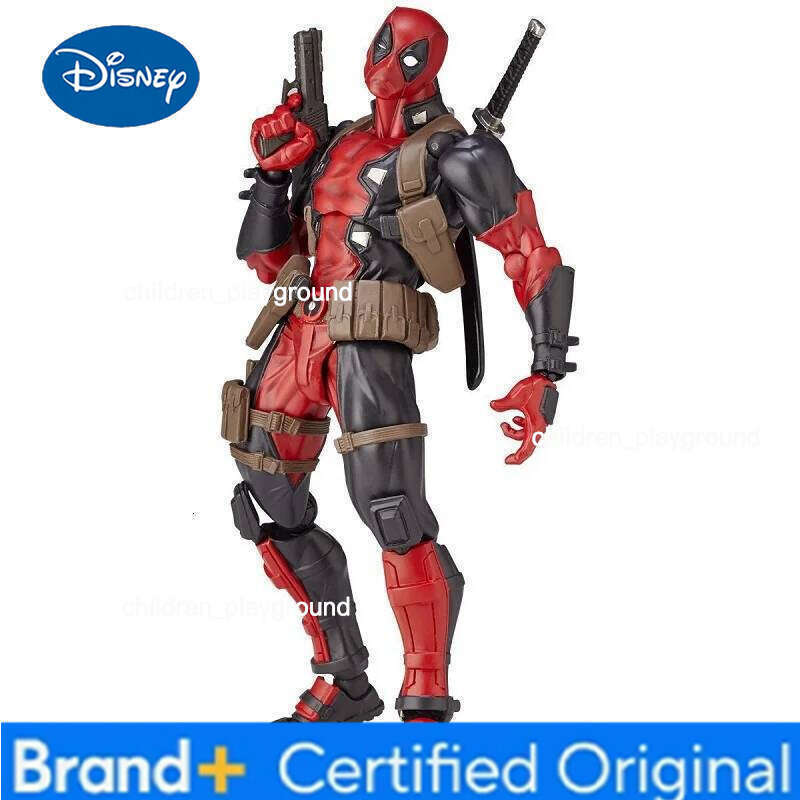 Disney 2024 New Revoltech Yamaguchi Wolverine Deadpool Comic Version Action Figure Model Toys Joint Movable Birthday Gift For Friends H260123 - view 4