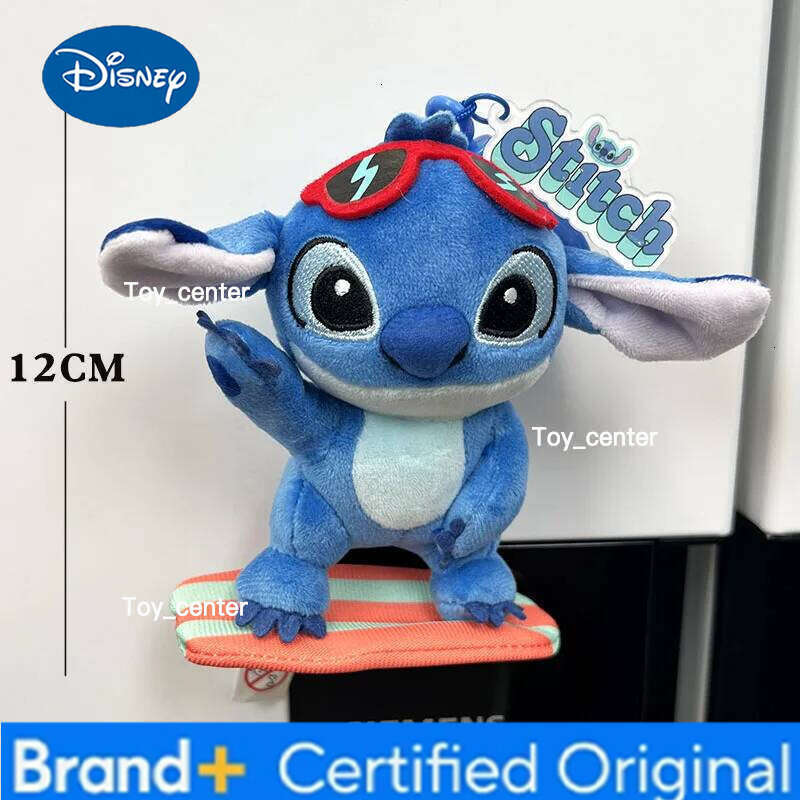 Disney Cute Stitch Creative Plush Stereo Refrigerator Magnet Tile Cartoon Anime Anti-theft Door Hole Plate Side Decoration H260123