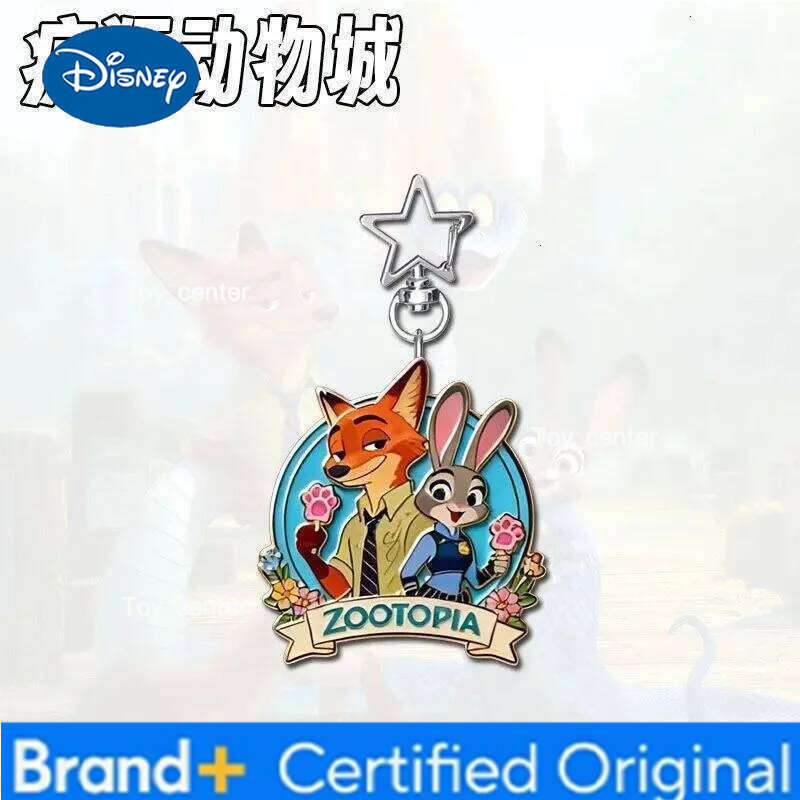 Disney Zootopia Judy Hopps Nick Wilde Personality Creative Acrylic Keychain Student Backpack Pendant Decorative Charm Holiday gifts H260123