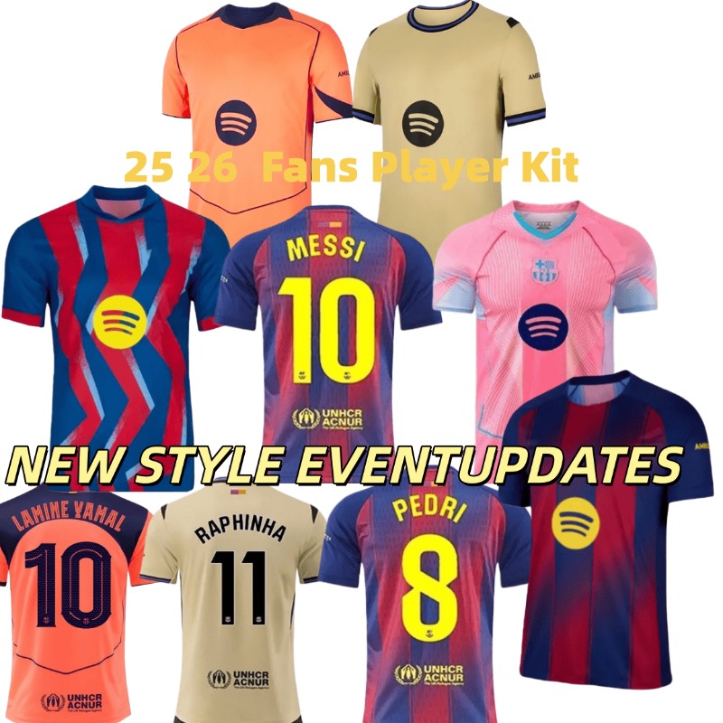 BarceLonA 25 26 jersey kids LAMINE YAMAL PEDRI RAPHINHA CUBARSI soccer jersey FERMIN KONUNDE OLMO football jersey BALDE FERRAN F DE JONG BarceLona jersey kids kit