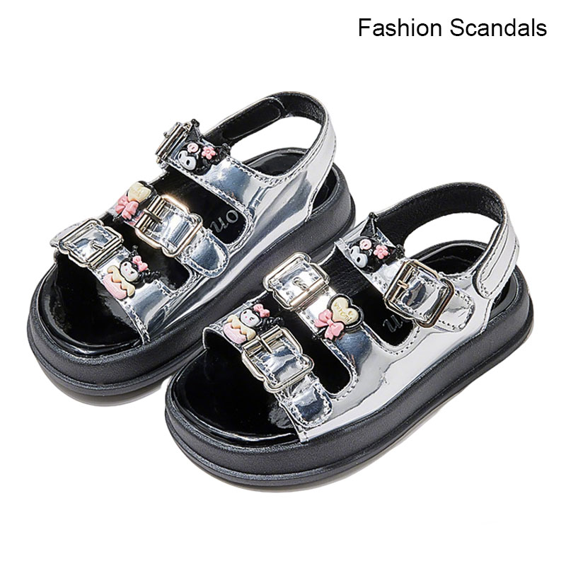 2026 Summer New Girls' Princess Sandals Stain-Resistant Soft Sole Fashion Beach Shoes for Big & Middle Kids